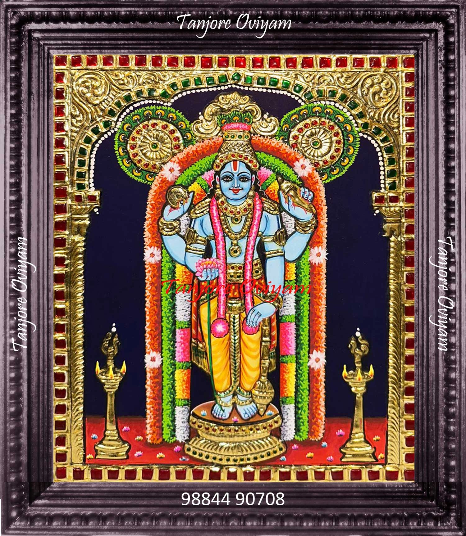 Guruvayurappan Tanjore Painting
